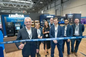 The Lavazza Professional UK team launching Lavazza on the Move at the National Convenience Show, 29th April 2024