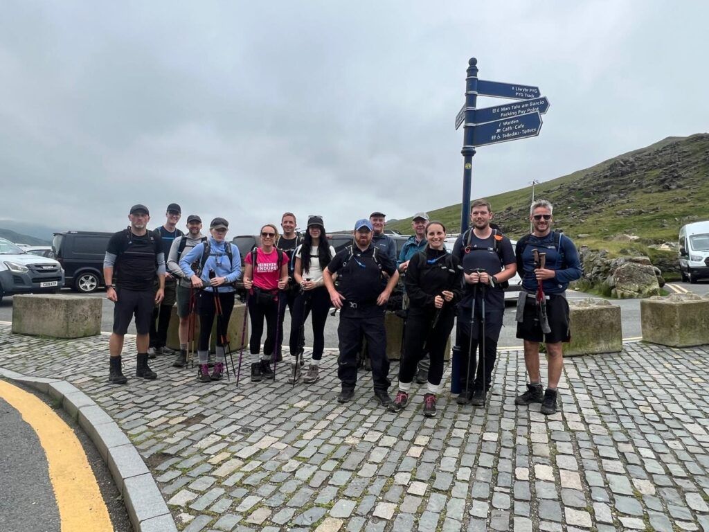 Lavazza team doing 3 peak challenge for Charity