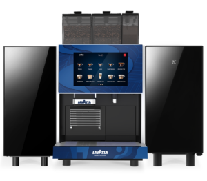 Kalerm X680 bean to cup coffee machine with fresh milk and automatic syrup station