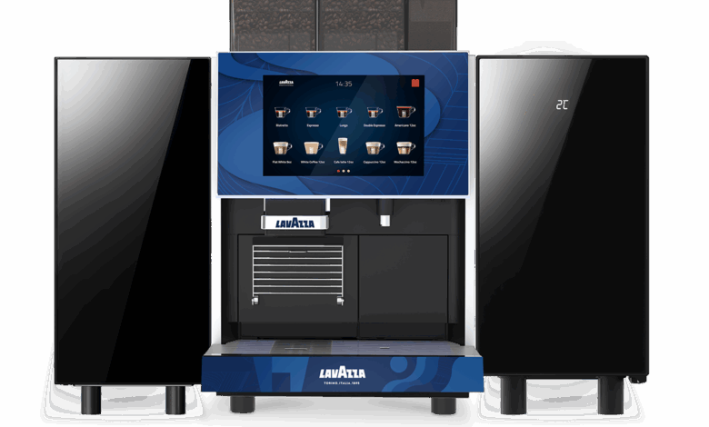 Kalerm X680 bean to cup coffee machine with fresh milk and automatic syrup station