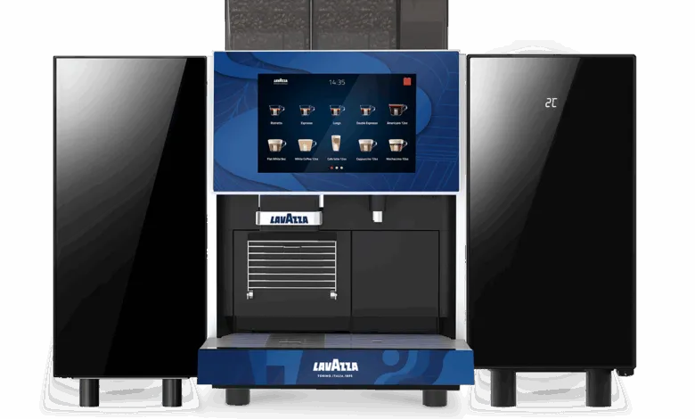 Kalerm X680 bean to cup coffee machine with fresh milk and automatic syrup station