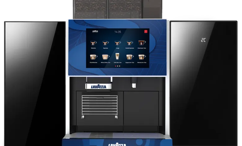 Kalerm X680 bean to cup coffee machine with fresh milk and automatic syrup station