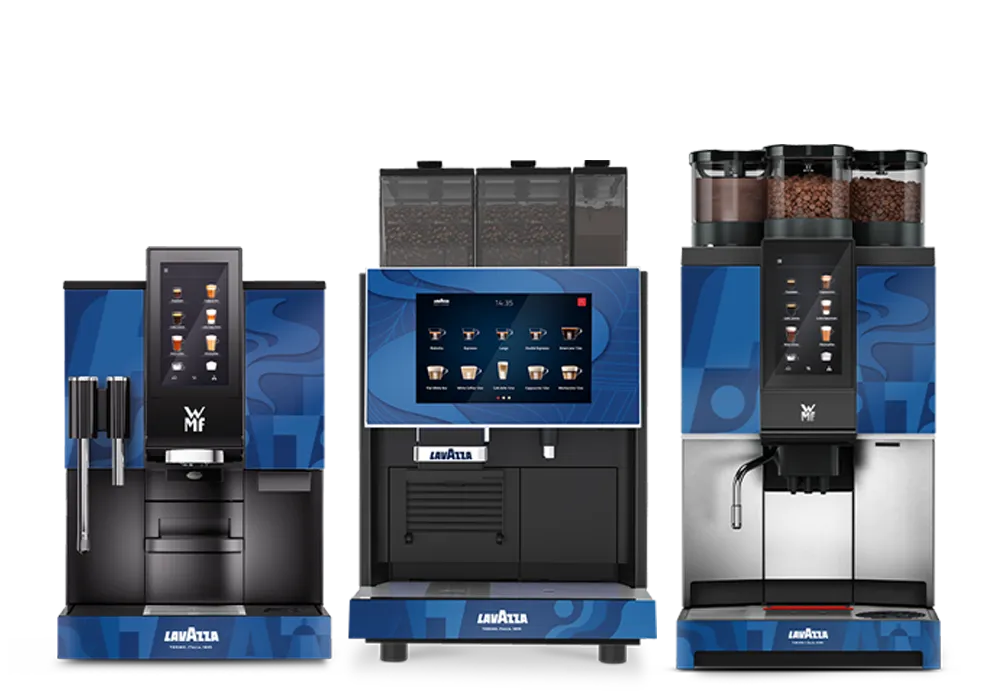 Drei Kaffeevollautomaten