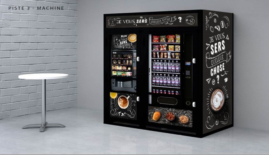 Distributeur automatique de boissons avec vitrine : Devis sur